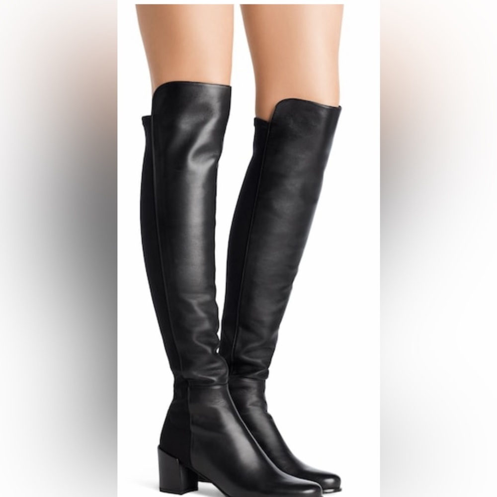 STUART WEITZMAN; NWT; CITY BLOCK BOOT Black, size 7B;, 37.5